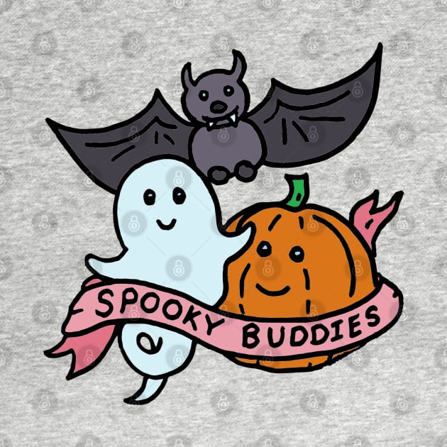 Spooky Buddies by JennyGreneIllustration